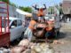 APP23-02
FAISALABAD: August 02 - Faisalabad Waste Management Company workers loading the remains of sacrificial animals into a vehicle on the 2nd day of Eidul Azha. APP photo by Tasawar Abbas